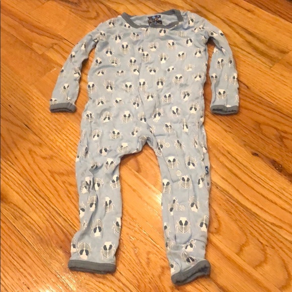 Kickee Pants Other - Kickee Pants Blue Beetle Snap Coverall